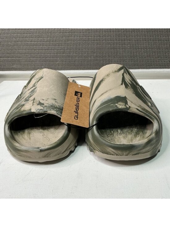 Quiksilver Slide Sandals Camo Green White Men’s Size 8 Durable Comfort Sole main image 5